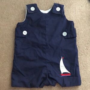TBBC Boys Jon Jon with Sailboat Appliqué